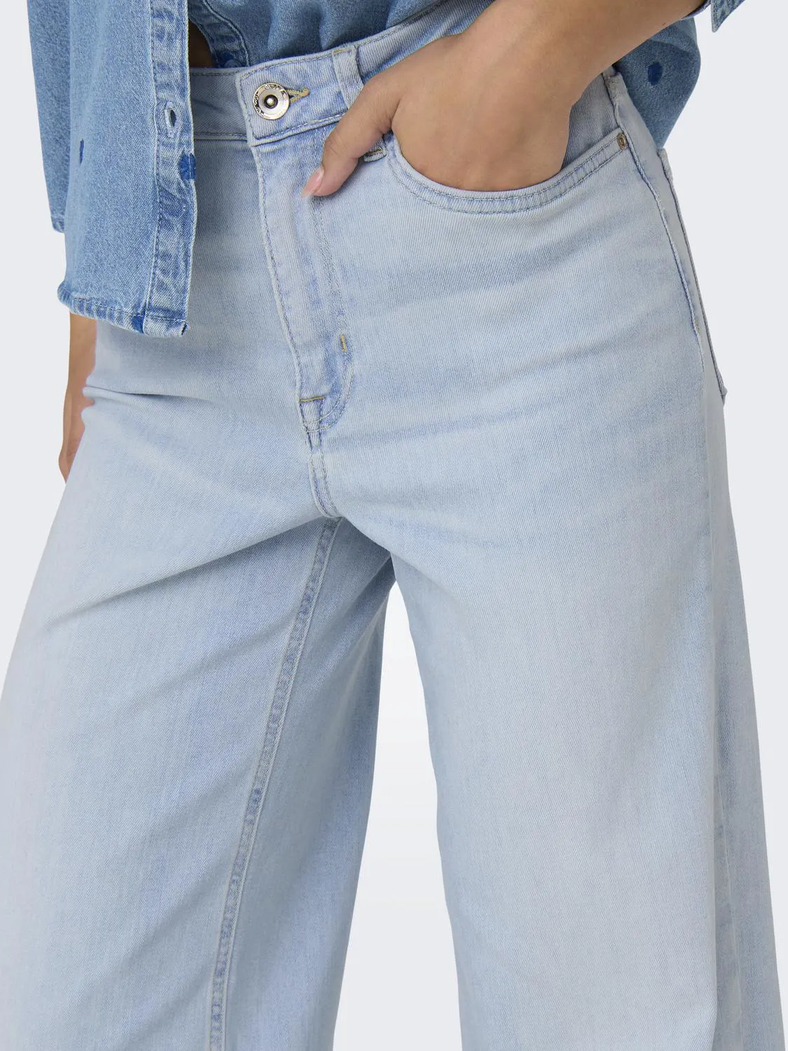 Only Onlmadison Blush HW Wide DNM Cro Noos Jeans Larghi, Bianco, 34 IT/L Lungo Donna Only Onlmadison Blush HW Wide DNM Cro Noos Jeans Larghi, Bianco, 34 IT/L Lungo Donna